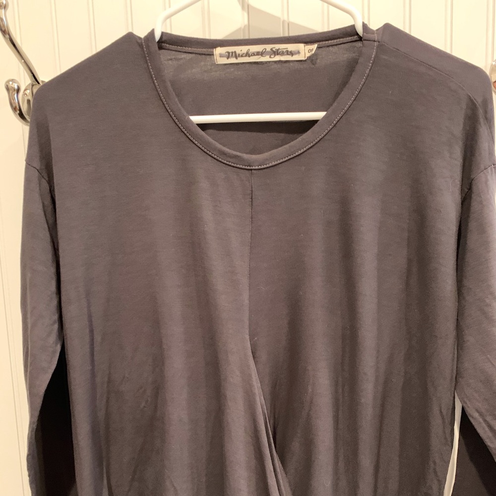 NWOT Michael Stars Surplice Long Sleeve Top!